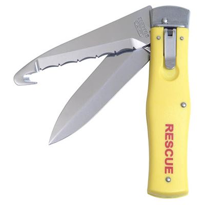 Nůž vyhazovací NH-2 RESCUE střenka PLAST