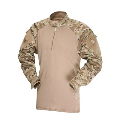 Košile taktická COMBAT TRU 1/4 ZIP TERRAIN TIGER