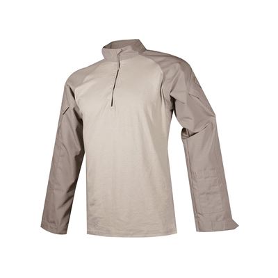 Košile taktická COMBAT TRU 1/4 ZIP KHAKI