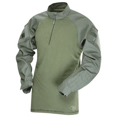 Košile taktická COMBAT TRU 1/4 ZIP ZELENÁ