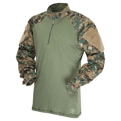 Košile taktická COMBAT TRU 1/4 ZIP DIGITAL WOODLAND - MARPAT