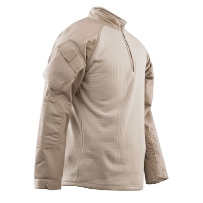 Košile taktická 1/4 zip COLD WEATHER KHAKI