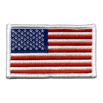 Nášivka US vlajka 5 x 7,5 cm barevná s bílým lemem