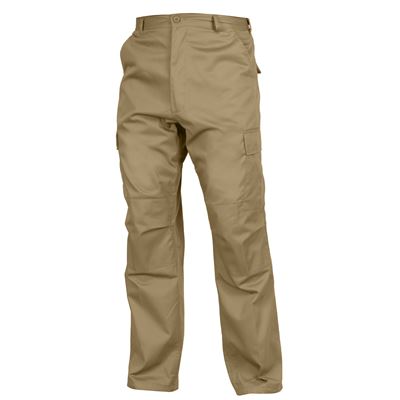 Kalhoty BDU RELAXED ZIPPER FLY KHAKI