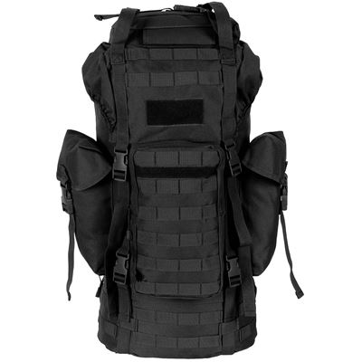 Batoh bojový MOLLE 65l polstrovaný + ALU výztuha ČERNÝ MFH 30250A 2