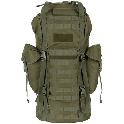 Batoh bojový MOLLE 65l polstrovaný + ALU výztuha ZELENÝ MFH 30250B 2