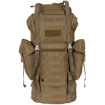 Batoh bojový MOLLE 65l polstrovaný + ALU výztuha COYOTE MFH 30250R 2