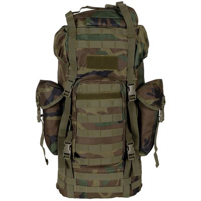 Batoh bojový MOLLE 65l polstrovaný + ALU výztuha WOODLAND MFH 30250T 2