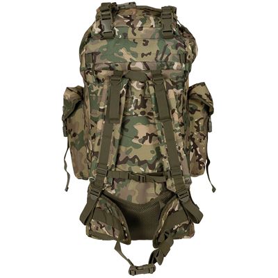 Batoh bojový MOLLE 65l polstrovaný + ALU výztuha OPERATION CAMO