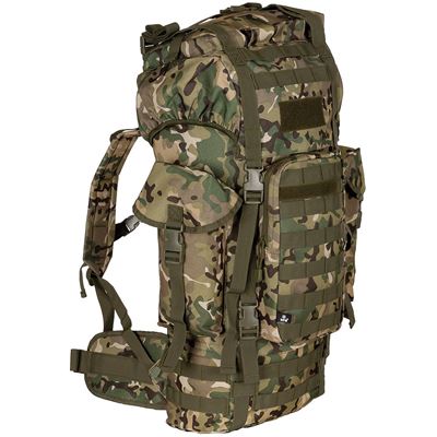 Batoh bojový MOLLE 65l polstrovaný + ALU výztuha OPERATION CAMO