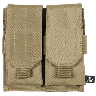 Sumka MOLLE dvojitá na zásobníky M4/M16 COYOTE BROWN