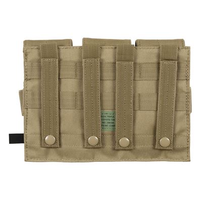 Sumka MOLLE na zásobníky M4/M16 trojitá COYOTE BROWN