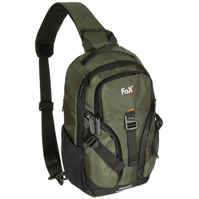 Batoh TRAVEL SLING přes jedno rameno ZELENÝ