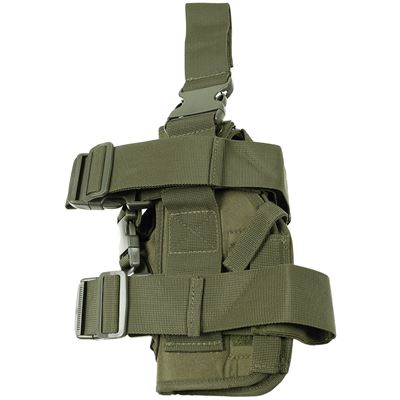 Pouzdro na pistol a zásobníky stehenní pravé ZELENÉ MFH 30711B 2