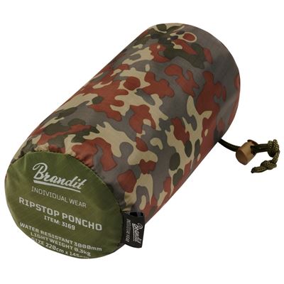 Pončo rip-stop s obalem FLECKTARN