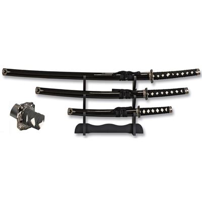 Katana SET 3 kusy včetně stojanu