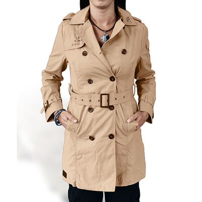 Kabát TRENCHCOAT dámský KHAKI