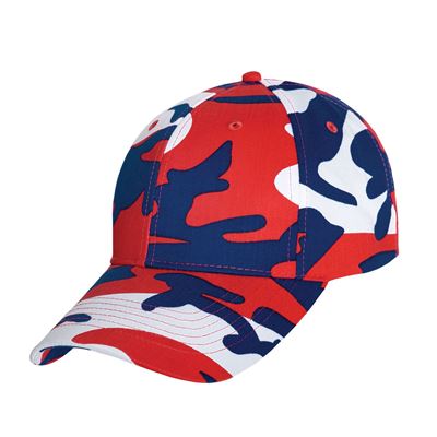 Čepice baseball Supreme Low Red / White / Blue Camo