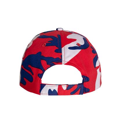 Čepice baseball Supreme Low Red / White / Blue Camo