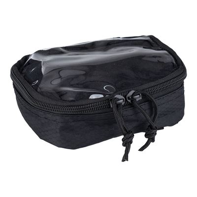 Pouzdro HEXAGON ORGANIZER průhledné malé ČERNÉ