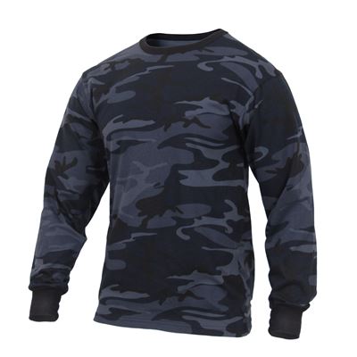 Triko s dlouhým rukávem MIDNIGHT BLUE CAMO