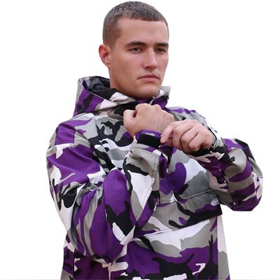 Bunda s kapucí PARKA US VIOLET CAMO