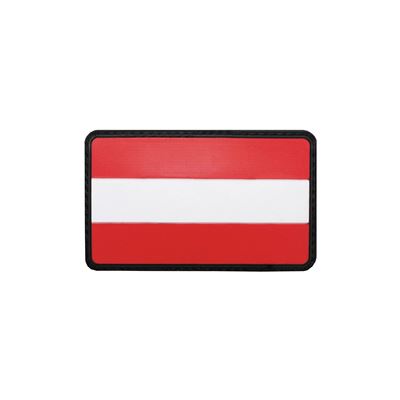 Nášivka RAKOUSKO 8x5 cm velcro plastová BAREVNÁ