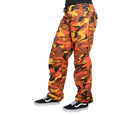 Kalhoty dámské PARATROOPER ORANGE CAMO