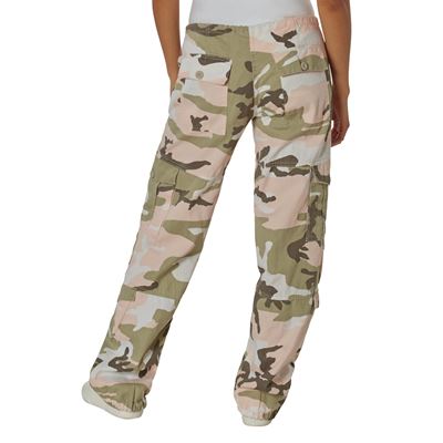 Kalhoty dámské VINTAGE PINK CAMO