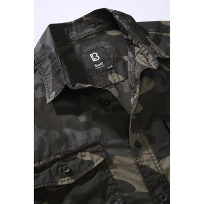 Košile ROADSTAR krátký rukáv DARK CAMO