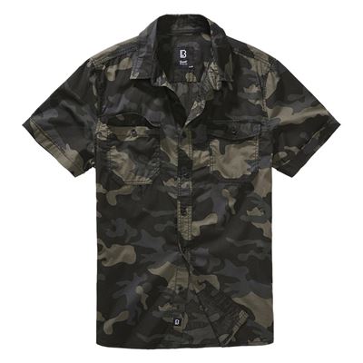 Košile ROADSTAR krátký rukáv DARK CAMO