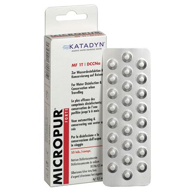 Tablety Katadyn pro dezinfekci vody MICROPUR FORTE MF 1T 50 tablet