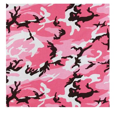 Šátek 55 x 55 cm PINK CAMO