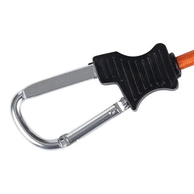 Gumicuk 90 cm s karabinami 2 kusy ORANŽOVÝ FOSCO 419202-OR 2