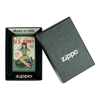 Zapalovač ZIPPO U.S. ARMY Enlist Pin Up benzínový ZIPPO 421380 2