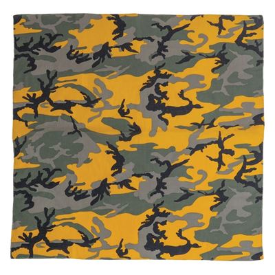 Šátek 68 x 68 cm JUMBO URBAN CAMO YELLOW