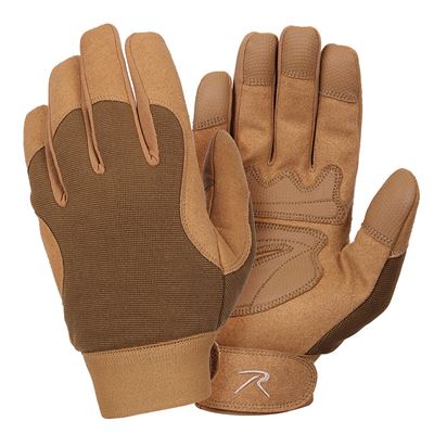 Rukavice MILITARY MECHANICS COYOTE BROWN