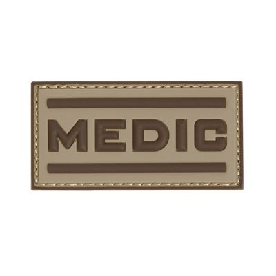 Nášivka MEDIC velcro 3D plastová DESERT