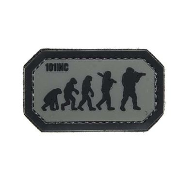 Nášivka AIRSOFT EVOLUTION velcro 3D PVC ČERNÁ