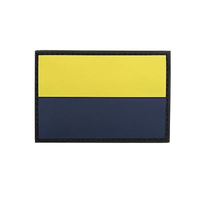 Nášivka vlajka UKRAJINA barevná plast VELCRO 8x5cm