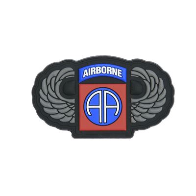 Nášivka 3D plastová 82nd Airborne s křídly