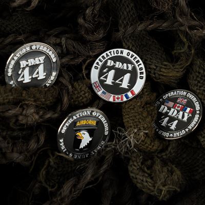 Odznak D-DAY 44 se spojeneckými vlajkami FOSTEX 445510-14002 4