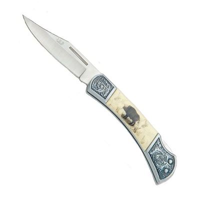 Nůž zavírací dekor - kanec 19 cm