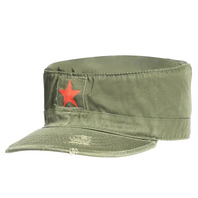 Čepice VINTAGE FATIGUE RED STAR ZELENÁ ROTHCO 4518 2
