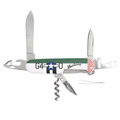 Nůž zavírací P-51 MUSTANG multifunkční série WWII
