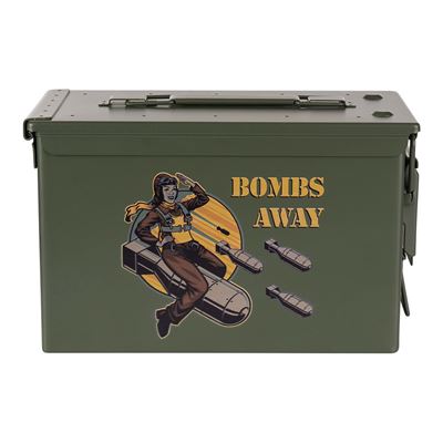 Bedna na munici CAL.50 Bombs Away ZELENÁ