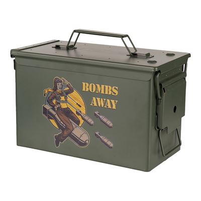 Bedna na munici CAL.50 Bombs Away ZELENÁ