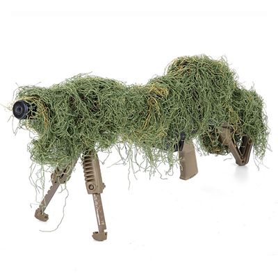 Třásně maskovací RIFLE COVER na dlouhou zbraň LEAF ZELENÉ