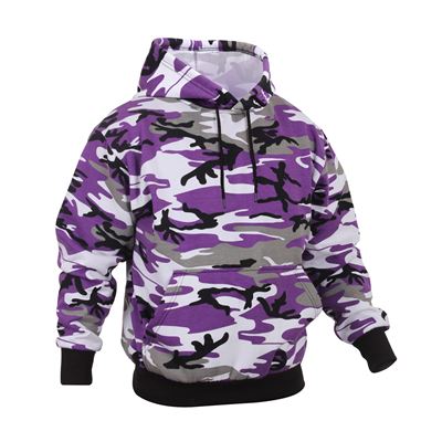 Mikina s kapucí ULTRA VIOLET CAMO