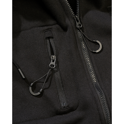Mikina taktická na zip s kapucí Tactical Sweat Jacket ČERNÁ BRANDIT 5033-11002 2